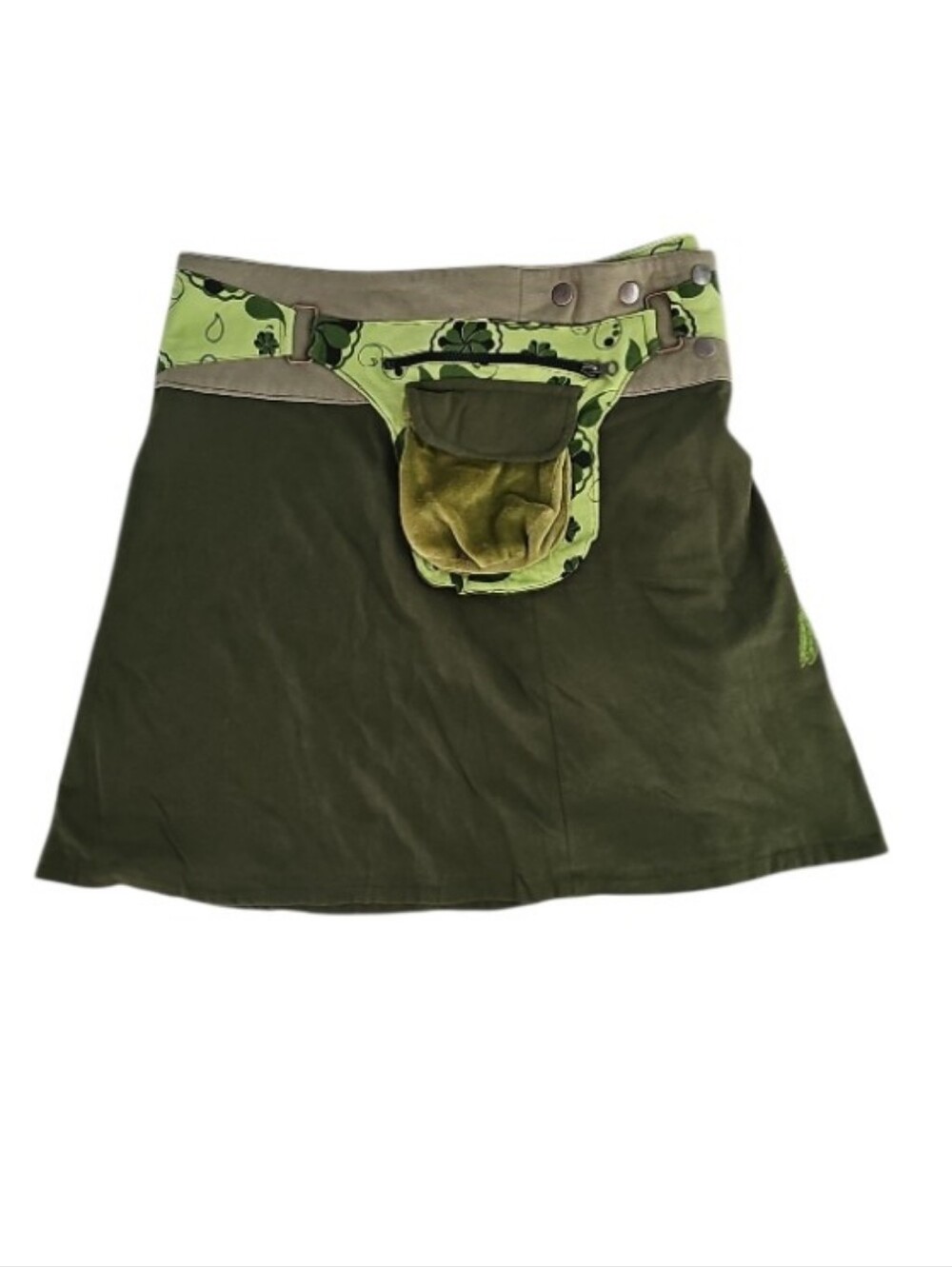 Kathmandu Imports Handmade Nepal Festival Mini Skirt Dreamcatcher Utility Pouch - Picture 8 of 15